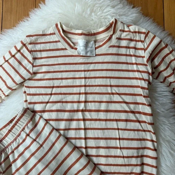 Chasing Windmills Wool Thermals in Cream and Sedona Stripe - Picture 2 of 12